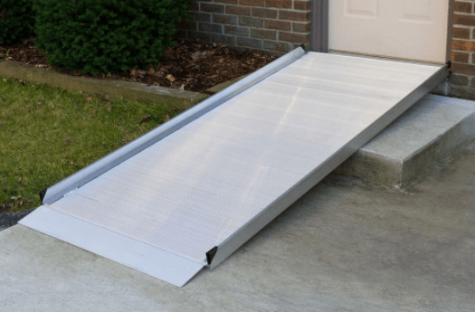 Solid aluminum ramp