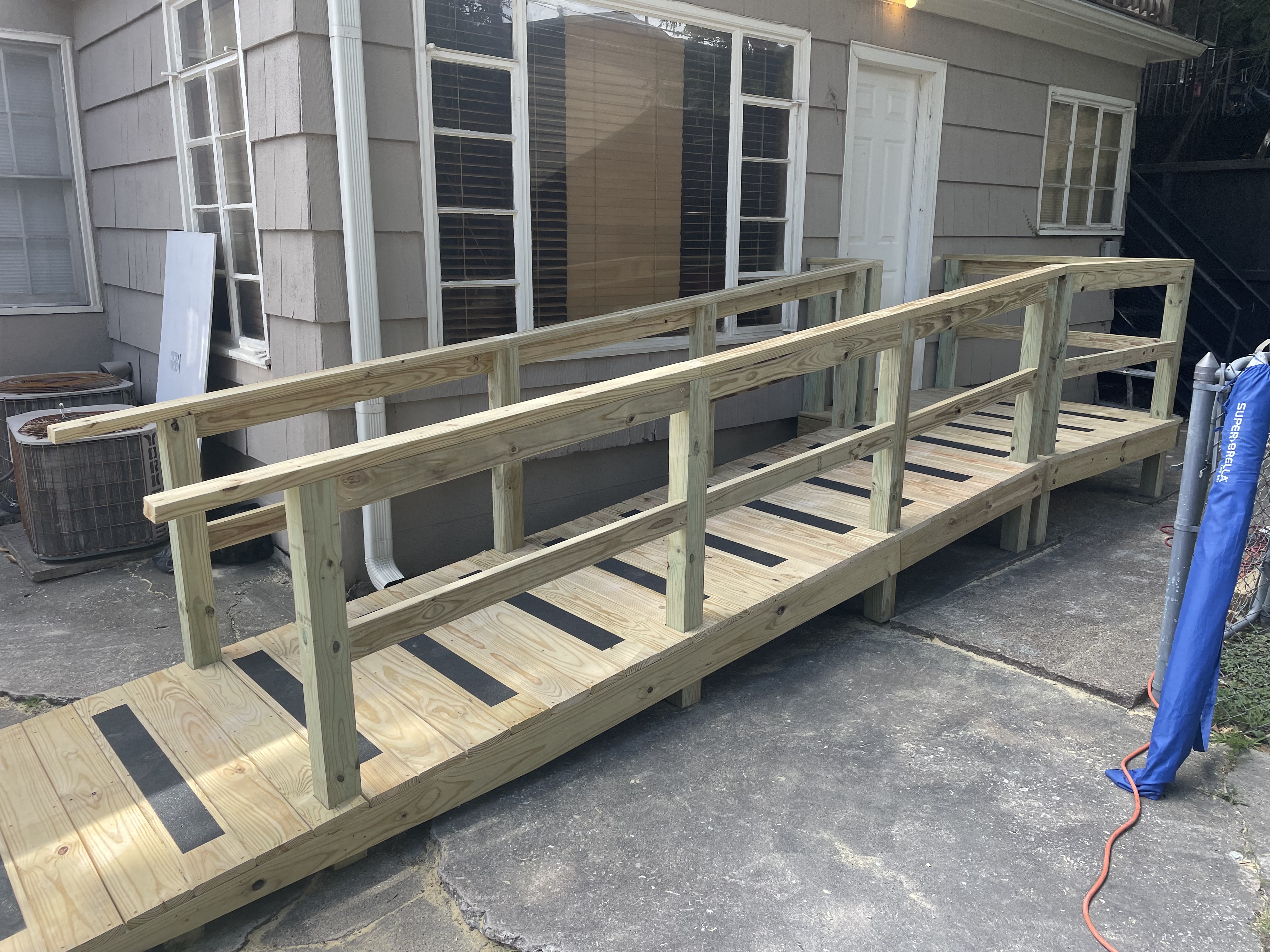 Custom-built ramp for homeowner