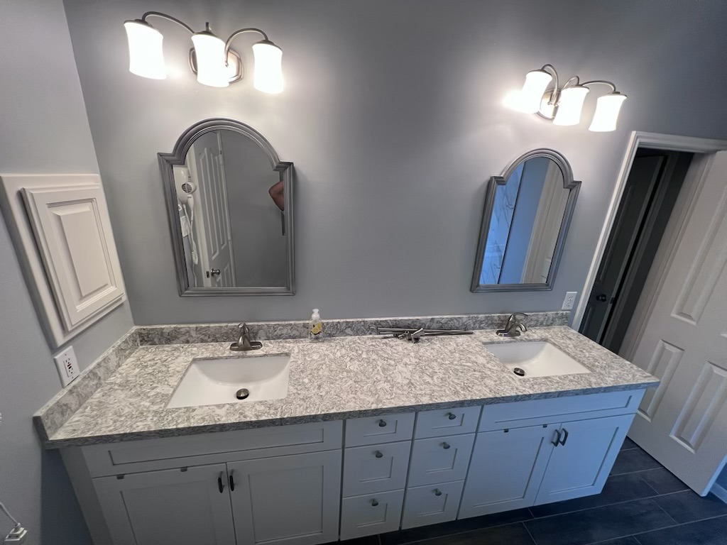 Beautiful Vanities with Granite Countertops