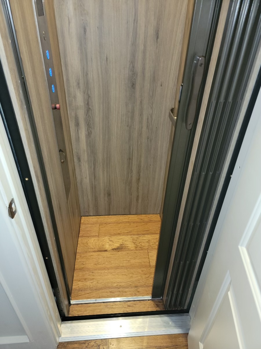 Inside of Small Traditional Elevator Installation