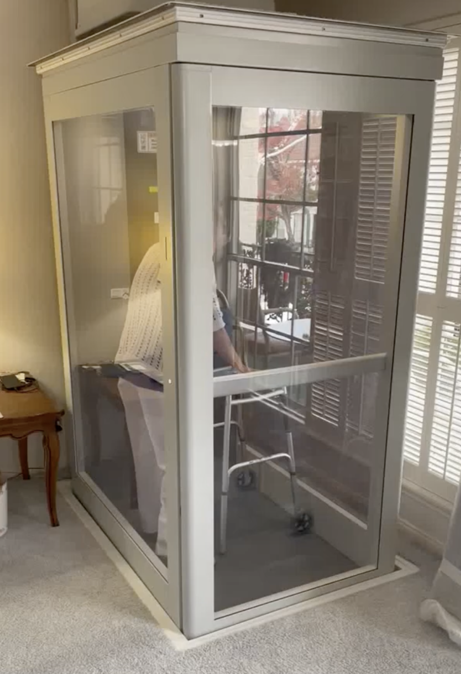 Through-the-floor elevator installation step by step